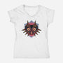 Summon The Moon-Womens-V-Neck-Tee-glitchygorilla