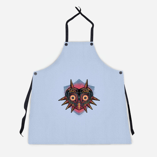 Summon The Moon-Unisex-Kitchen-Apron-glitchygorilla