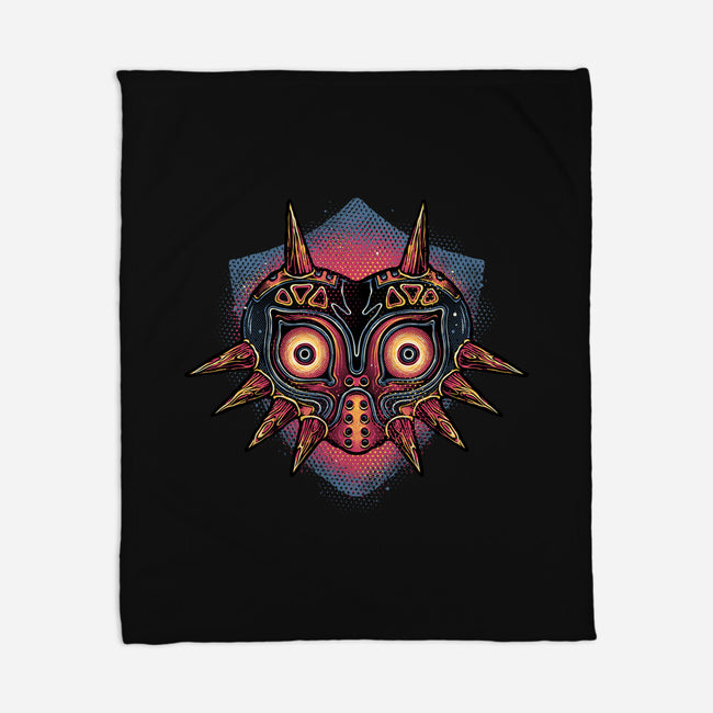 Summon The Moon-None-Fleece-Blanket-glitchygorilla