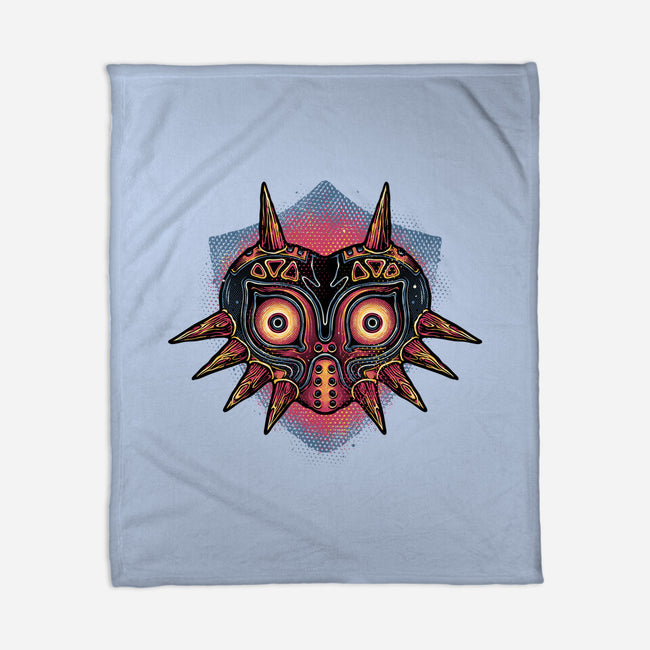 Summon The Moon-None-Fleece-Blanket-glitchygorilla