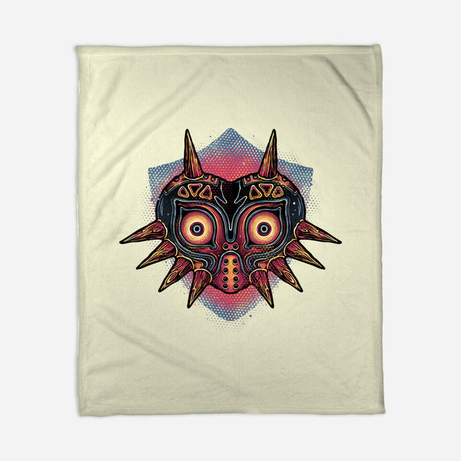 Summon The Moon-None-Fleece-Blanket-glitchygorilla