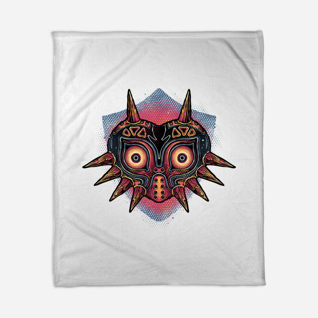 Summon The Moon-None-Fleece-Blanket-glitchygorilla