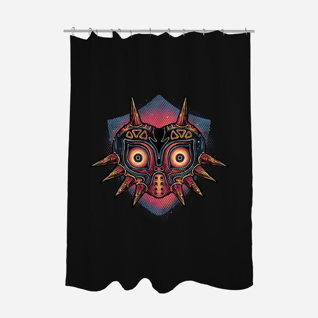 Summon The Moon-None-Polyester-Shower Curtain-glitchygorilla