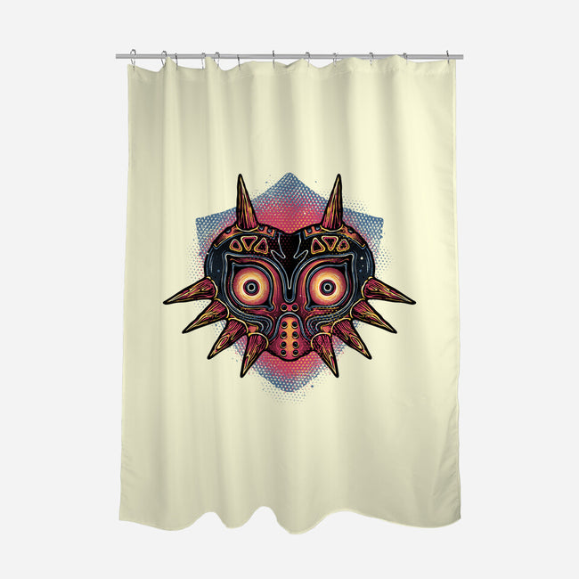 Summon The Moon-None-Polyester-Shower Curtain-glitchygorilla