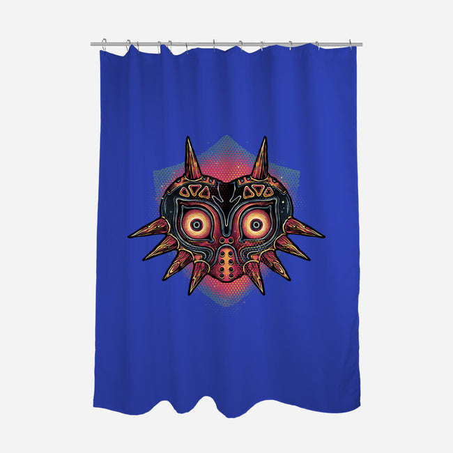 Summon The Moon-None-Polyester-Shower Curtain-glitchygorilla