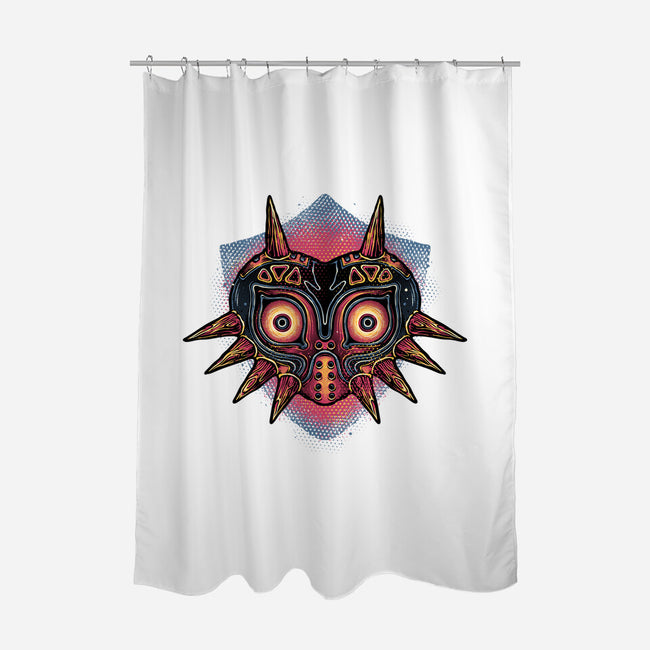 Summon The Moon-None-Polyester-Shower Curtain-glitchygorilla