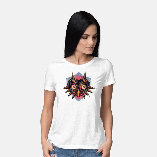 Summon The Moon-Womens-Basic-Tee-glitchygorilla