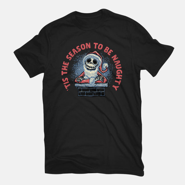 Season To Be Naughty-Womens-Fitted-Tee-glitchygorilla
