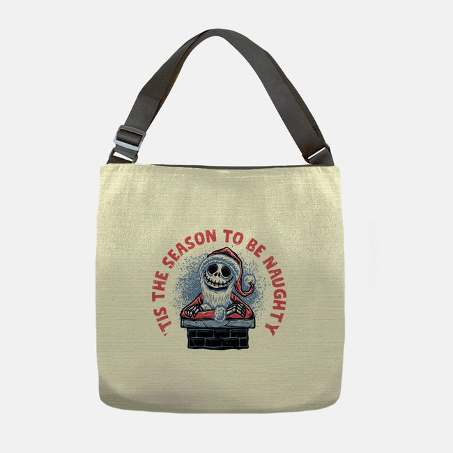 Season To Be Naughty-None-Adjustable Tote-Bag-glitchygorilla