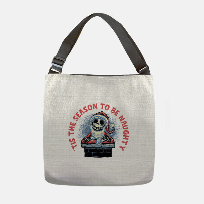 Season To Be Naughty-None-Adjustable Tote-Bag-glitchygorilla