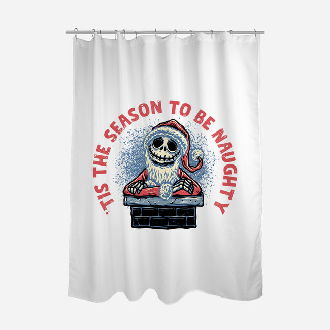 Season To Be Naughty-None-Polyester-Shower Curtain-glitchygorilla