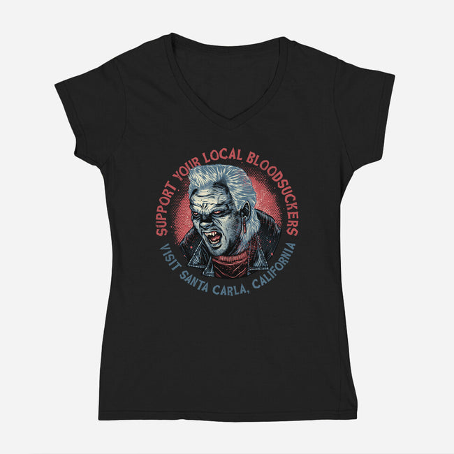 Local Bloodsuckers-Womens-V-Neck-Tee-glitchygorilla