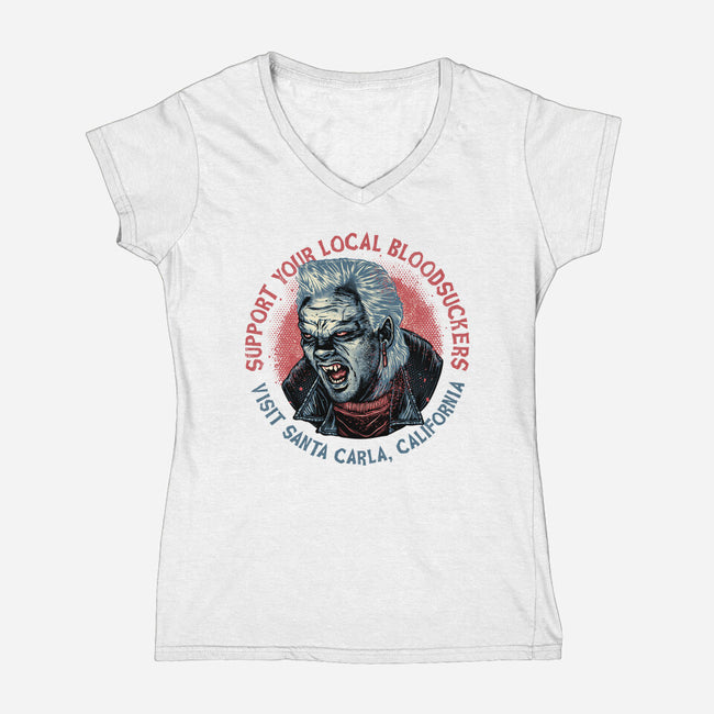 Local Bloodsuckers-Womens-V-Neck-Tee-glitchygorilla