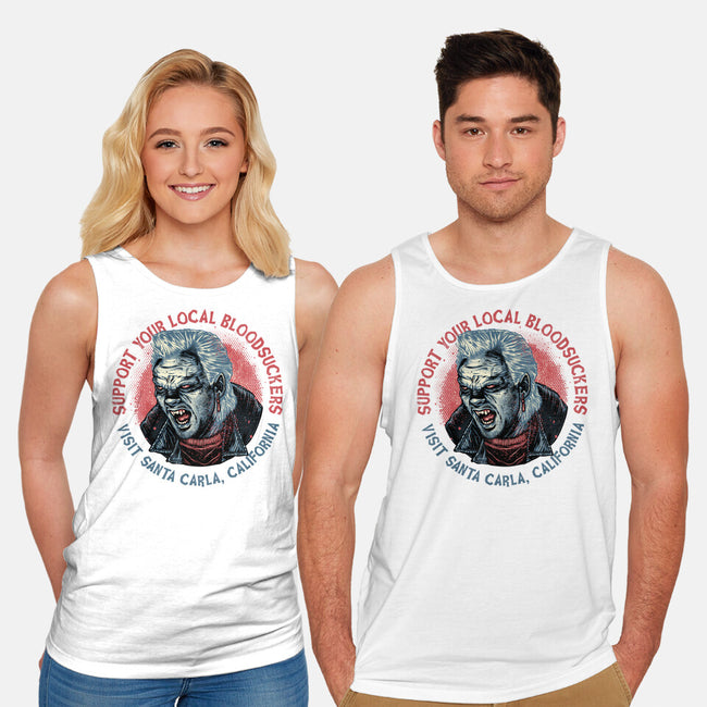 Local Bloodsuckers-Unisex-Basic-Tank-glitchygorilla