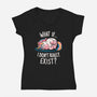 What If I Don't Exist-Womens-V-Neck-Tee-koalastudio