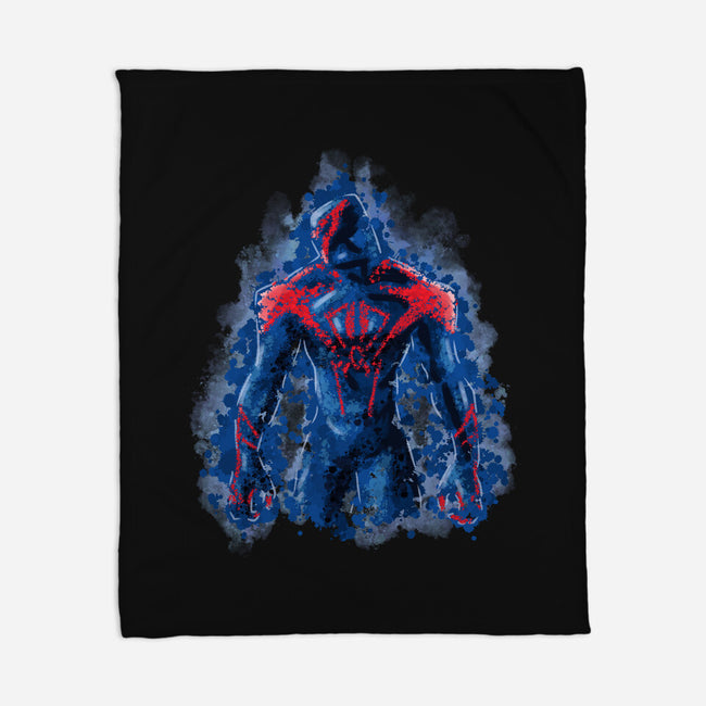 Spider Splatter-None-Fleece-Blanket-nickzzarto