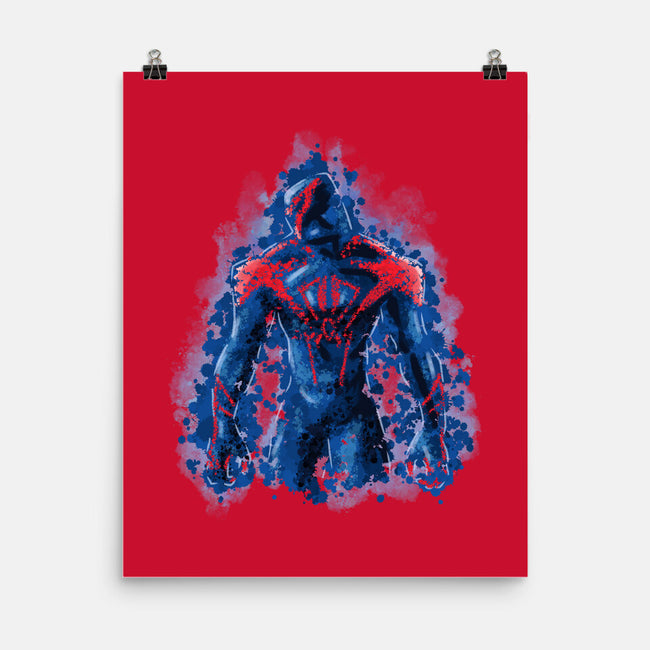 Spider Splatter-None-Matte-Poster-nickzzarto