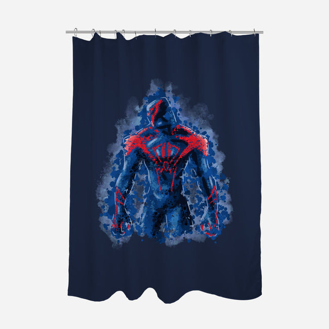 Spider Splatter-None-Polyester-Shower Curtain-nickzzarto