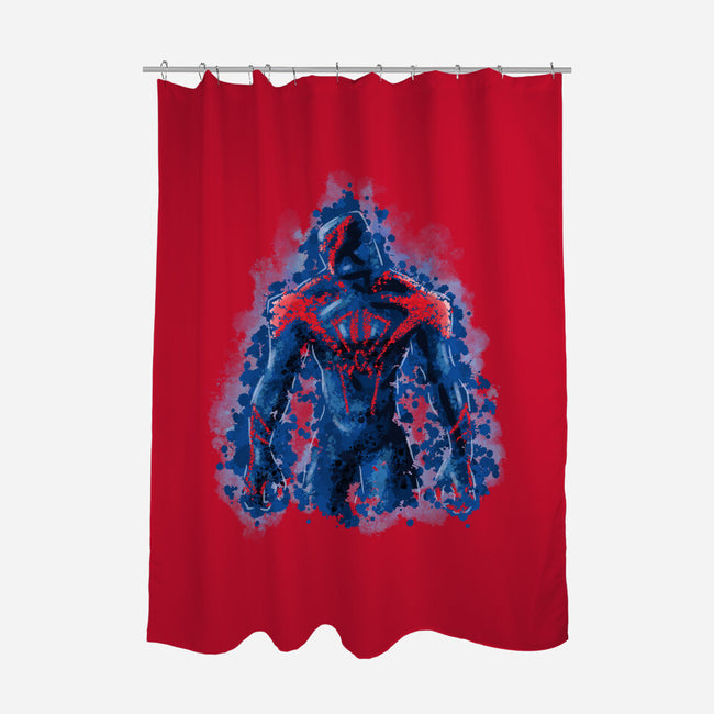 Spider Splatter-None-Polyester-Shower Curtain-nickzzarto