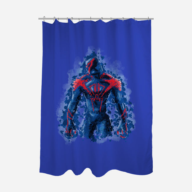 Spider Splatter-None-Polyester-Shower Curtain-nickzzarto