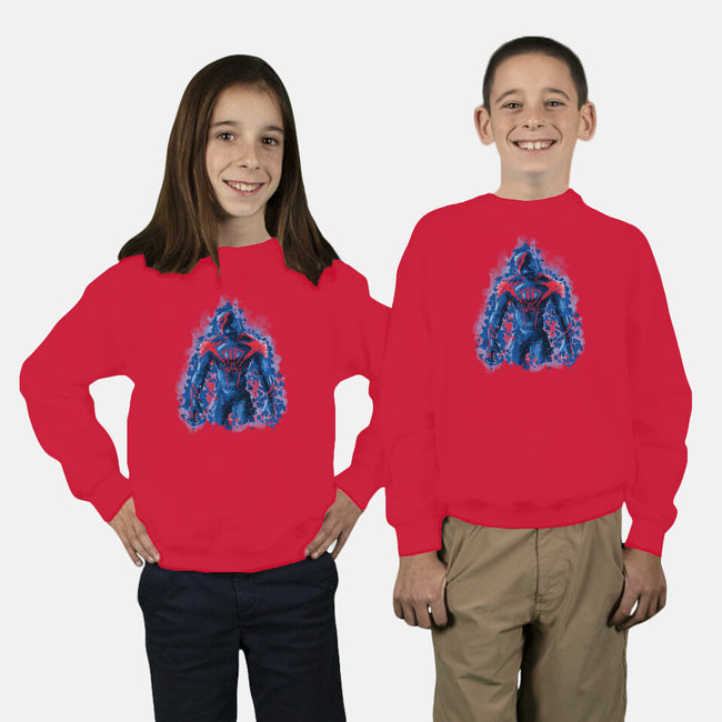 Spider Splatter-Youth-Crew Neck-Sweatshirt-nickzzarto