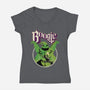 Ghost Boogie-Womens-V-Neck-Tee-Barbadifuoco