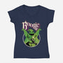 Ghost Boogie-Womens-V-Neck-Tee-Barbadifuoco