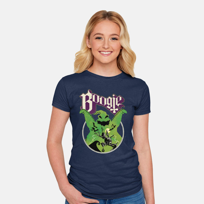 Ghost Boogie-Womens-Fitted-Tee-Barbadifuoco