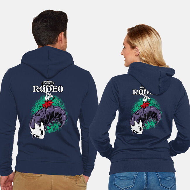 Hornet Rodeo-Unisex-Zip-Up-Sweatshirt-spoilerinc