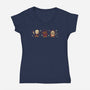 Cute Gingerbread Killers-Womens-V-Neck-Tee-xMorfina