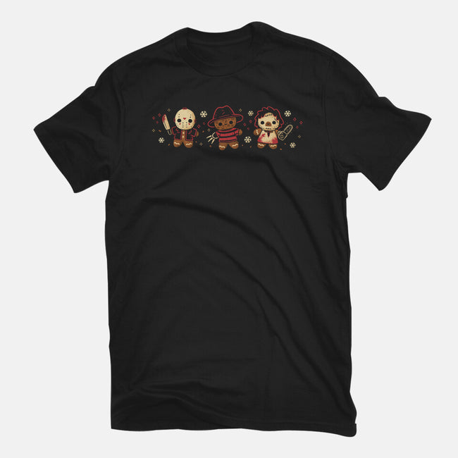 Cute Gingerbread Killers-Womens-Basic-Tee-xMorfina