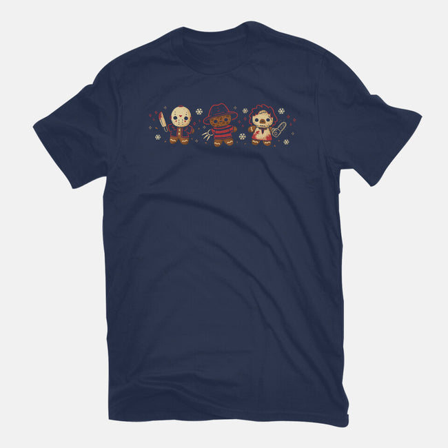 Cute Gingerbread Killers-Mens-Basic-Tee-xMorfina