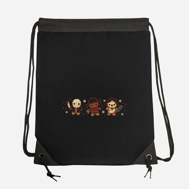 Cute Gingerbread Killers-None-Drawstring-Bag-xMorfina