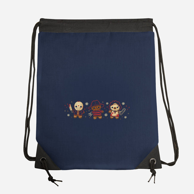 Cute Gingerbread Killers-None-Drawstring-Bag-xMorfina