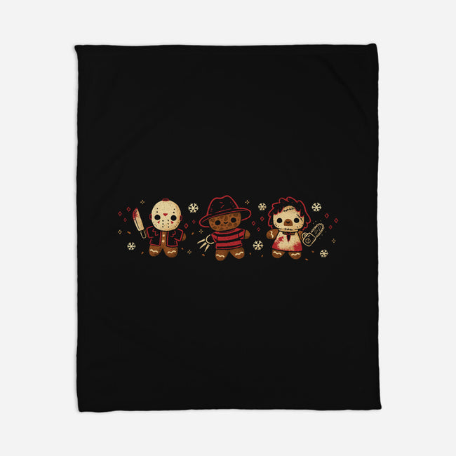 Cute Gingerbread Killers-None-Fleece-Blanket-xMorfina