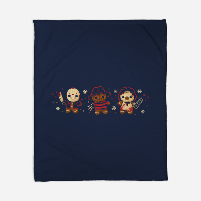 Cute Gingerbread Killers-None-Fleece-Blanket-xMorfina