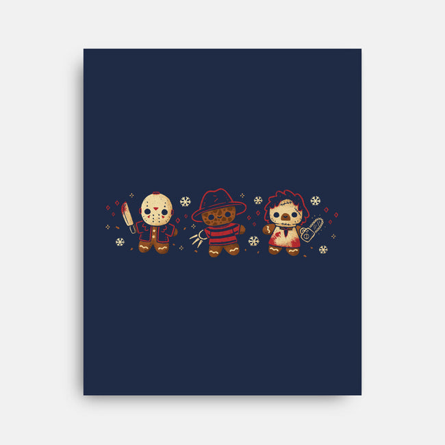 Cute Gingerbread Killers-None-Stretched-Canvas-xMorfina
