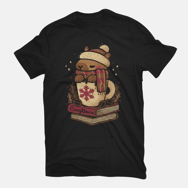 Chilly Cozy Capybara-Womens-Fitted-Tee-xMorfina