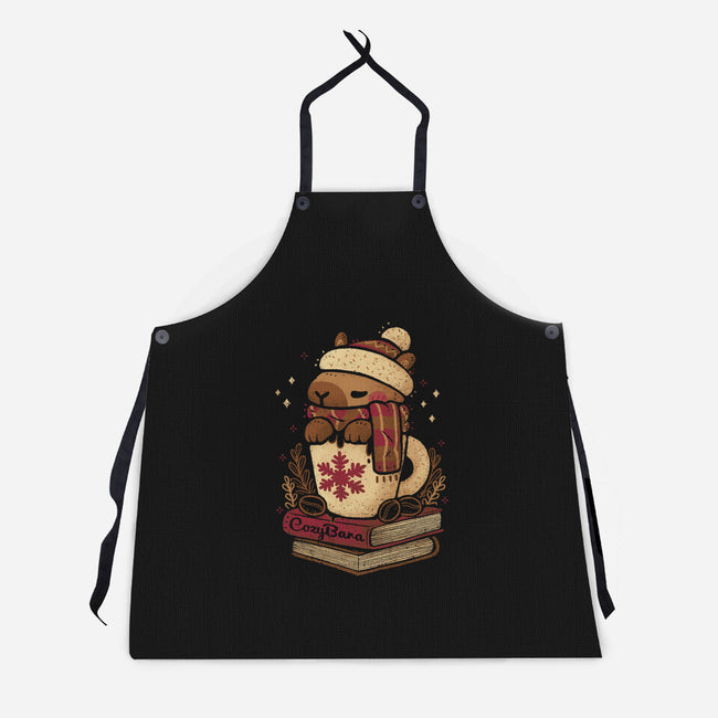 Chilly Cozy Capybara-Unisex-Kitchen-Apron-xMorfina