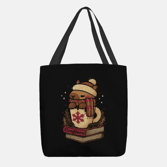 Chilly Cozy Capybara-None-Basic Tote-Bag-xMorfina