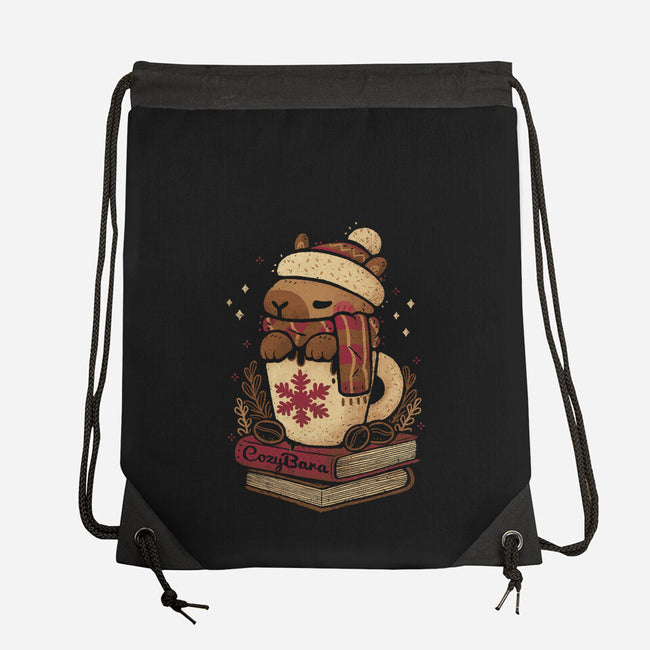 Chilly Cozy Capybara-None-Drawstring-Bag-xMorfina