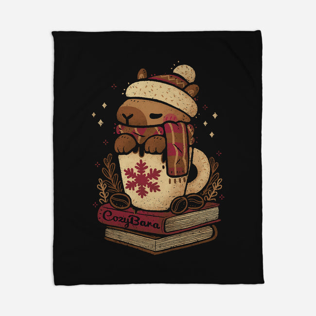 Chilly Cozy Capybara-None-Fleece-Blanket-xMorfina