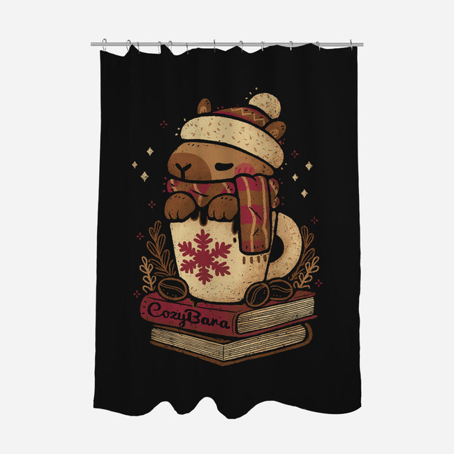 Chilly Cozy Capybara-None-Polyester-Shower Curtain-xMorfina
