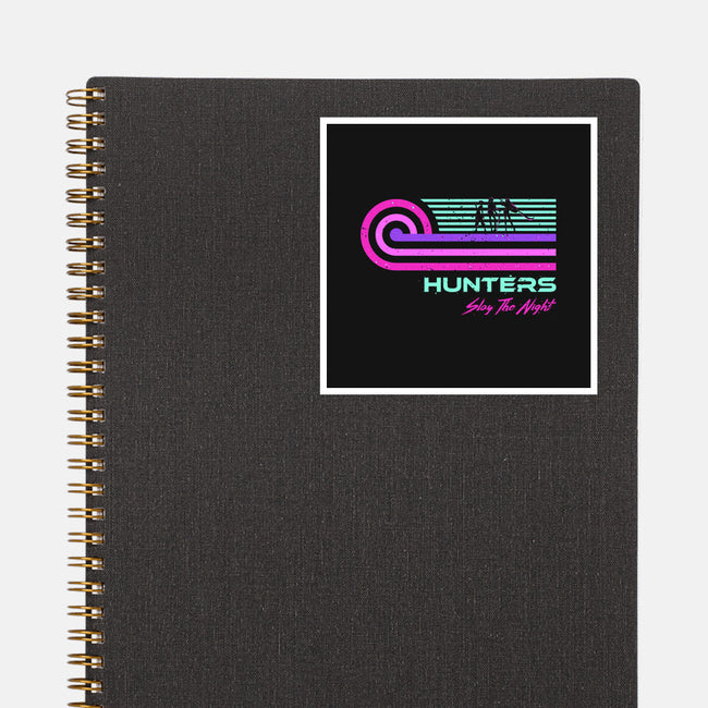 Retro Vintage Hunters-None-Glossy-Sticker-retrodivision