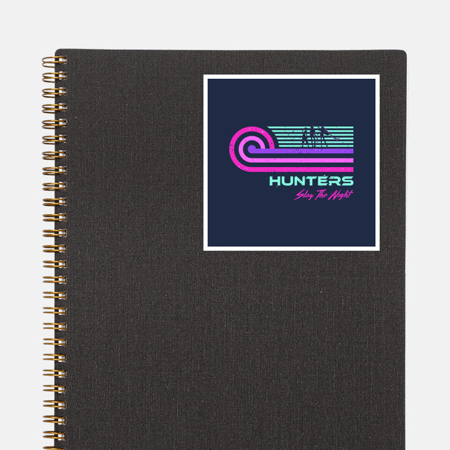 Retro Vintage Hunters-None-Glossy-Sticker-retrodivision