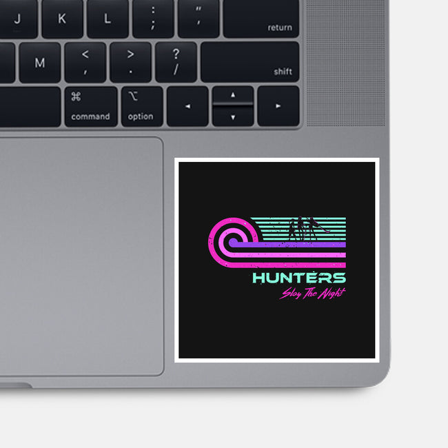 Retro Vintage Hunters-None-Glossy-Sticker-retrodivision