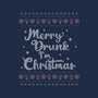 Merry Drunk Im Christmas-Womens-V-Neck-Tee-xMorfina