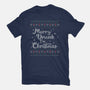 Merry Drunk Im Christmas-Womens-Fitted-Tee-xMorfina