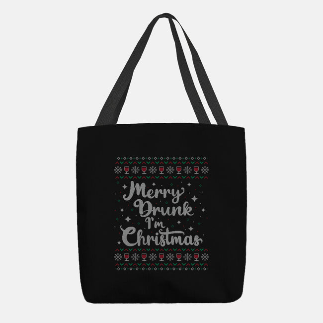 Merry Drunk Im Christmas-None-Basic Tote-Bag-xMorfina