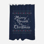 Merry Drunk Im Christmas-None-Polyester-Shower Curtain-xMorfina